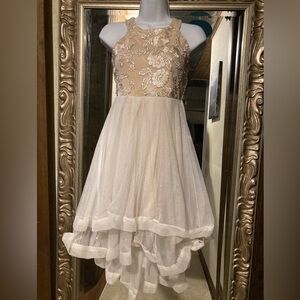 Speechless Cream High-Low dress